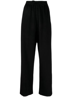 JNBY drawstring-waist wide-leg track pants - Black