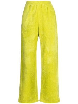 JNBY elastic-waist fleece track pants - Green