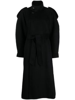 JNBY epaulette-detail wool-cashmere coat - Black