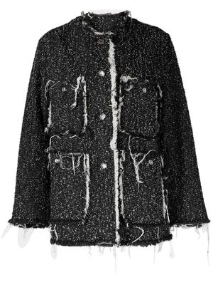 JNBY frayed multi-pocket jacket - Black