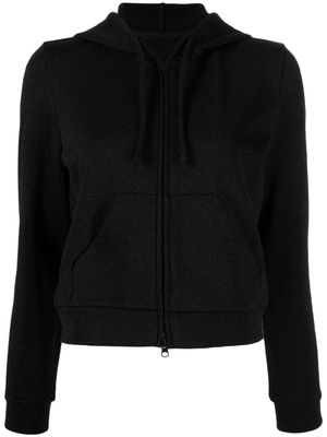 JNBY glittered zip-front hoodie - Black