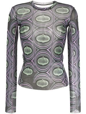 JNBY graphic-print long-sleeve top - Multicolour