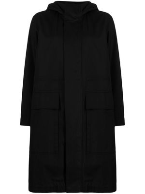 JNBY hooded cotton trench coat - Black