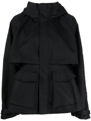 JNBY hooded flap pockets jacket - Black