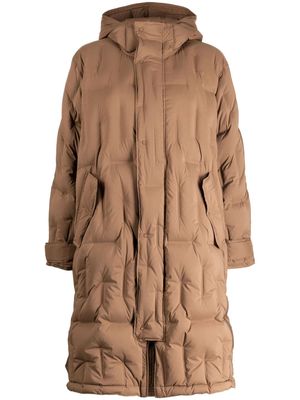 JNBY hooded padded coat - Brown