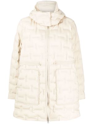 JNBY hooded padded coat - Neutrals