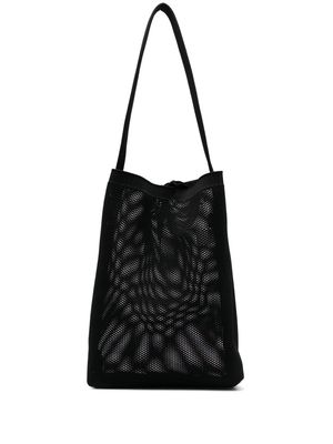 JNBY knitted mesh tote bag - Black