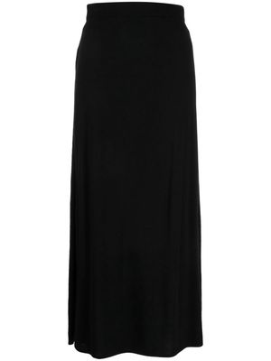 JNBY long A-line wool skirt - Black