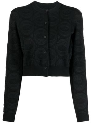 JNBY long-sleeve cropped cardigan - Black