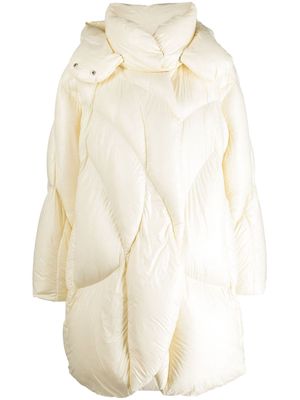 JNBY off-centre quilted puffer coat - Yellow