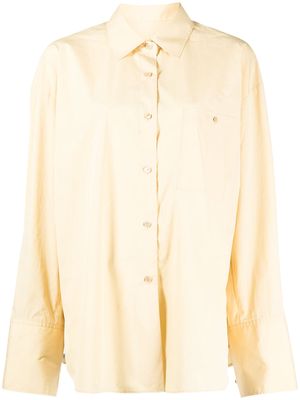 JNBY oversize button-down shirt - Yellow