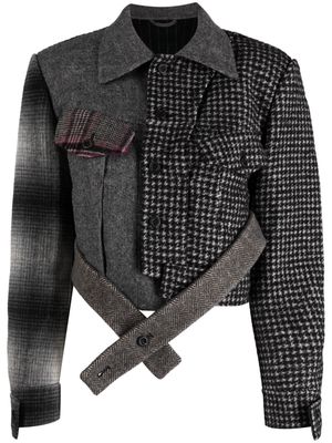 JNBY patchwork tweed jacket - Black