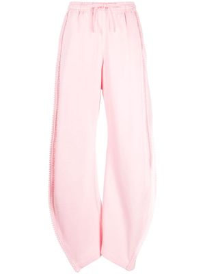 JNBY side-stripe cotton jogging bottoms - Pink