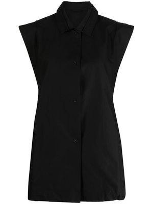 JNBY sleeveless button-down shirt - Black