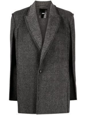 JNBY textured wool-blend blazer - Grey