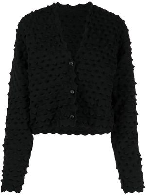 JNBY V-neck cropped cardigan - Black