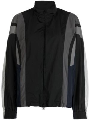 JNBY wide-stripe-detail bomber jacket - Black