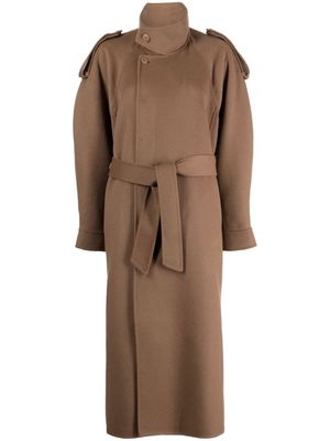 JNBY wool-cashmere blend coat - Brown