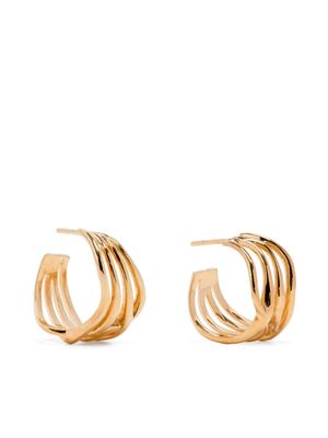 Joanna Laura Constantine Feminine Waves gold-plated earrings