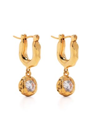 Joanna Laura Constantine gold-plated crystal drop earrings