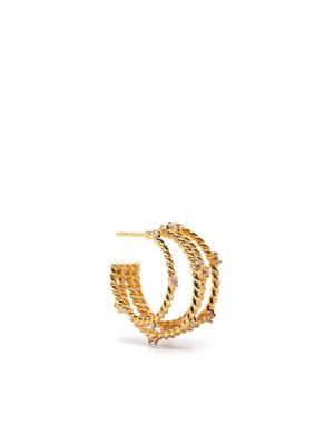 Joanna Laura Constantine gold-plated hoop earrings