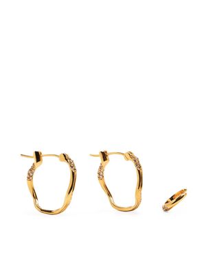 Joanna Laura Constantine Wave gold-plated hoop earrings