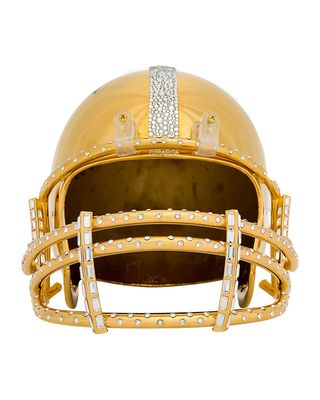 Joe Montana %26 Jerry Rice 24k Gold Helmet with Signatures