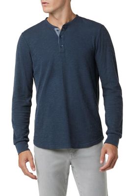 Joe's Double Face Thermal Henley Shirt in Vintage Navy 