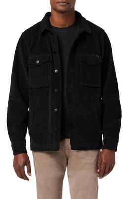 Joe's Flynn Cotton Corduroy Shirt Jacket in Black