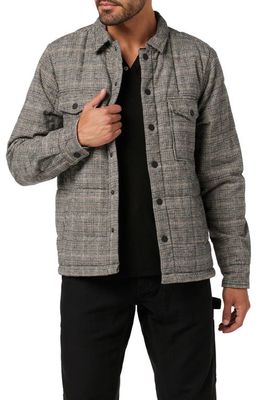 Joe's Flynn Plaid Quilted Cotton Shirt Jacket in Hunting Plaid