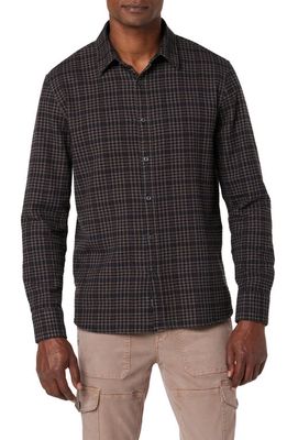 Joe's Harris Plaid Bouclé Flannel Button-Up Shirt in Oakwook Plaid