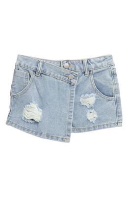 Joe's Kids' Jolie Ripped Denim Skort in Dan Wash 