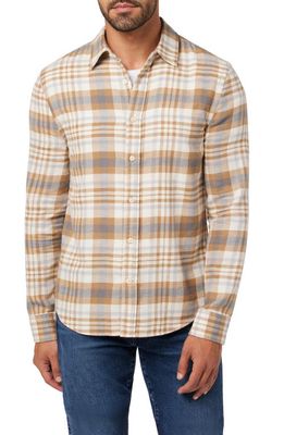 Joe's Oliver Plaid Cotton Flannel Button-Up Shirt in Cinder Plaid