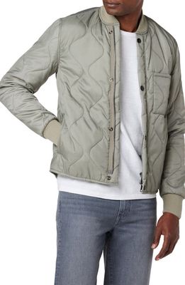 Joe's Rory Onion Quilted Nylon Bomber Jacket in Dried Sage