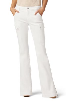 Joe's The Frankie Mid Rise Cargo Bootcut Jeans in White