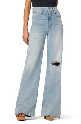 Joe's The Goldie Ripped High Waist Wide Leg Palazzo Jeans in Flavor