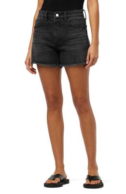 Joe's The Jessie Frayed High Waist Relaxed Denim Shorts in Finesse