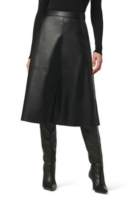 Joe's The Lori Faux Leather Midi Skirt in Black