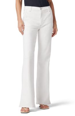 Joe's The Molly Shield Pocket High Waist Flare Jeans in White