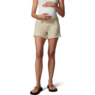 Joe's The Ozzie Frayed Denim Maternity Shorts in Safari