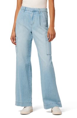 Joe's The Petra Pleated High Waist Cargo Wide Leg Jeans in Blossom