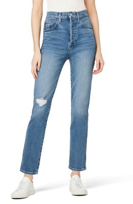 Joe's The Raine Ripped High Waist Ankle Cigarette Jeans in Barnes Destructed