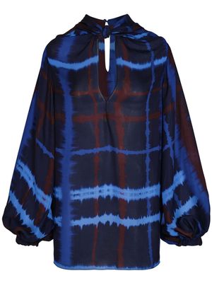 Johanna Ortiz Crossed Cultures silk blouse - Blue