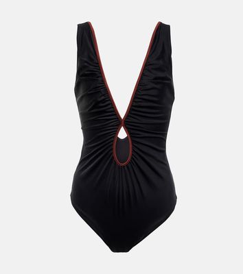 Johanna Ortiz Cutout V-neck swimsuit