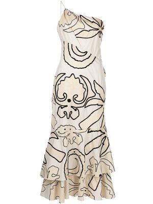 Johanna Ortiz Daylight Moon midi dress - White