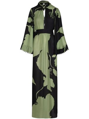Johanna Ortiz Earthy Elegance floral-print maxi dress - Green