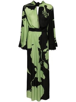 Johanna Ortiz Earthy Elegance silk dress - Green