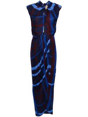 Johanna Ortiz Inspiring Vistas silk maxi dress - Blue