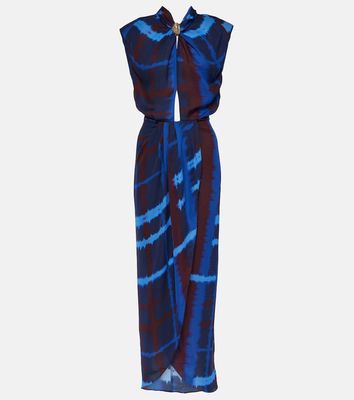 Johanna Ortiz Inspiring Vistas tie-dye silk maxi dress