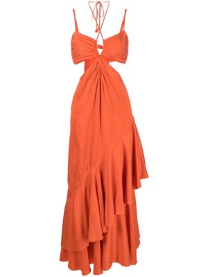 Johanna Ortiz Precious Juniper cut-out dress - Orange